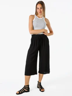 Solada Pinocchietti donna in cotone - nero