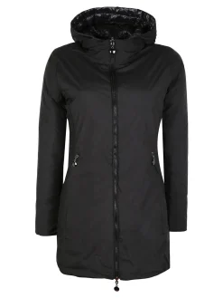 Solada Piumino donna lungo reversibile con cappuccio
