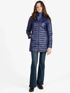 Solada Piumino donna lungo reversibile con cappuccio
