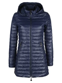 Solada Piumino donna lungo reversibile con cappuccio