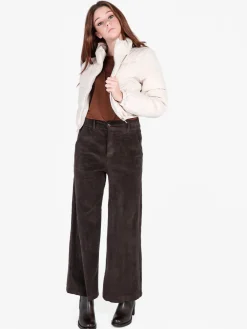 Solada Piumino puffer cropped da donna in ecopelle
