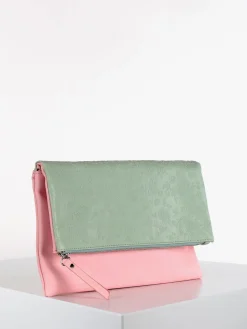 Solada Pochette bicolore in ecopelle