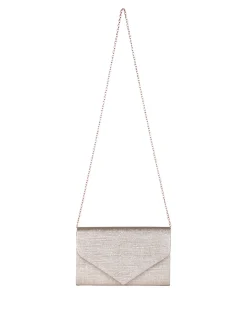 Solada Pochette donna brillantinata - champagne