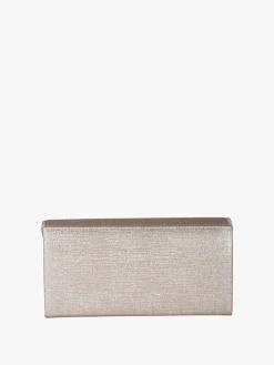 Solada Pochette donna glitter con profilo di strass - champagne