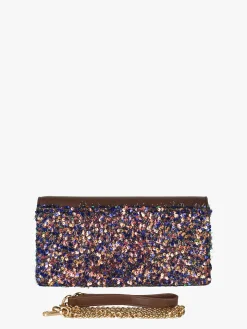 Solada Pochette gioiello da donna con paillettes - khaki