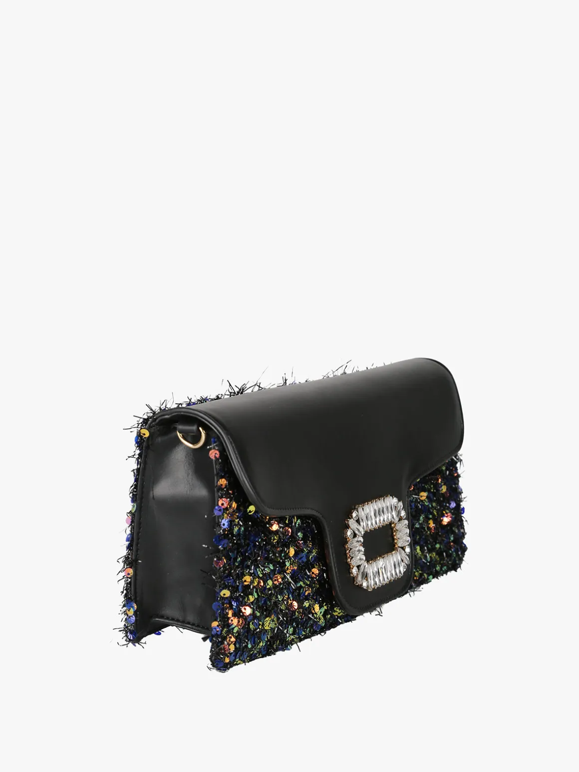 Solada Pochette gioiello da donna con paillettes - nero