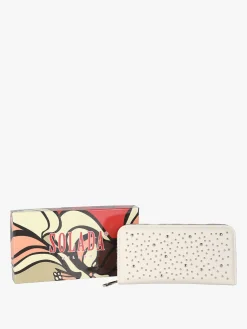 Solada Portafoglio da donna con borchie - beige