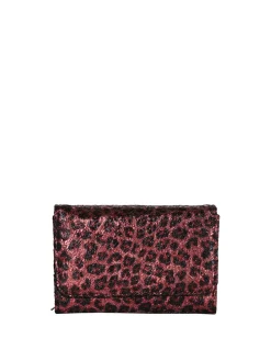 Solada Portafoglio donna crespo animalier