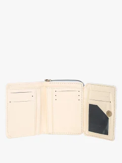 Solada Portafoglio mini da donna con stampa monogramma - bianco