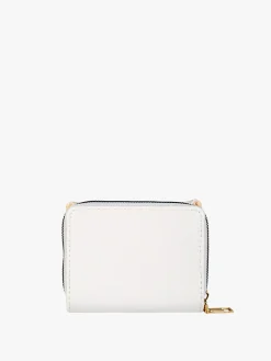 Solada Portafoglio mini da donna con stampa monogramma - bianco