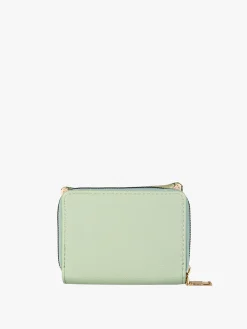 Solada Portafoglio mini da donna con stampa monogramma - pistacchio