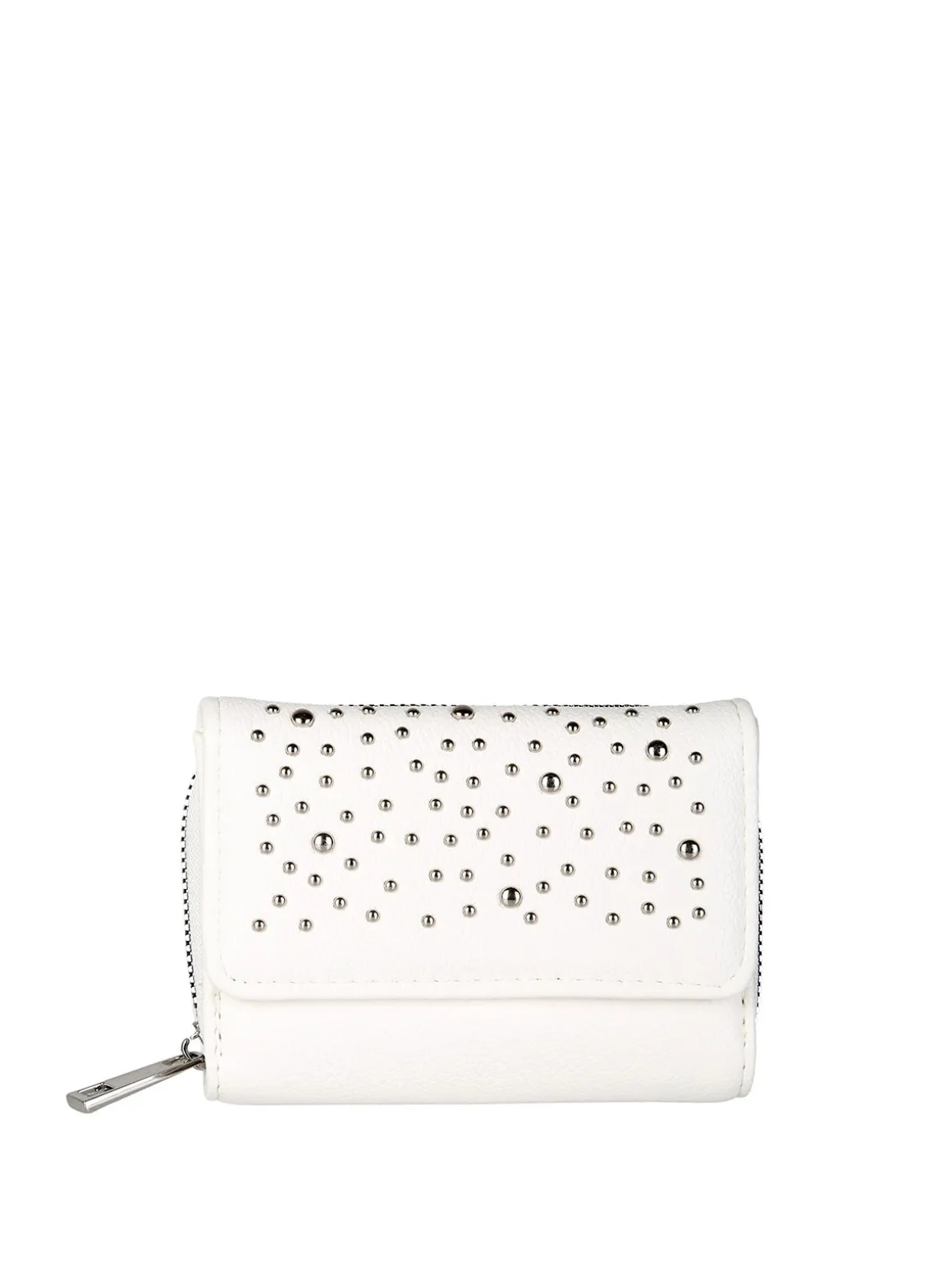 Solada Portafoglio mini da donna con borchie - beige
