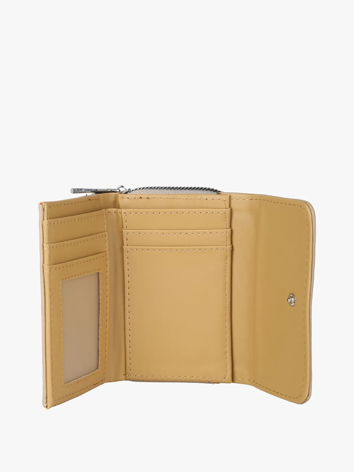 Solada Portafoglio mini da donna con stampa monogramma - azzurro