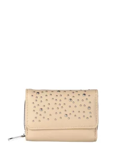 Solada Portafoglio mini da donna con stampa monogramma - azzurro