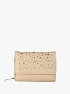 Solada Portafoglio mini da donna con stampa monogramma - azzurro