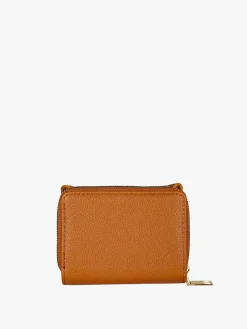 Solada Portafoglio mini da donna con stampa monogramma - cuoio