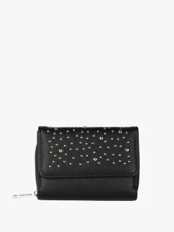 Solada Portafoglio mini da donna con borchie - nero