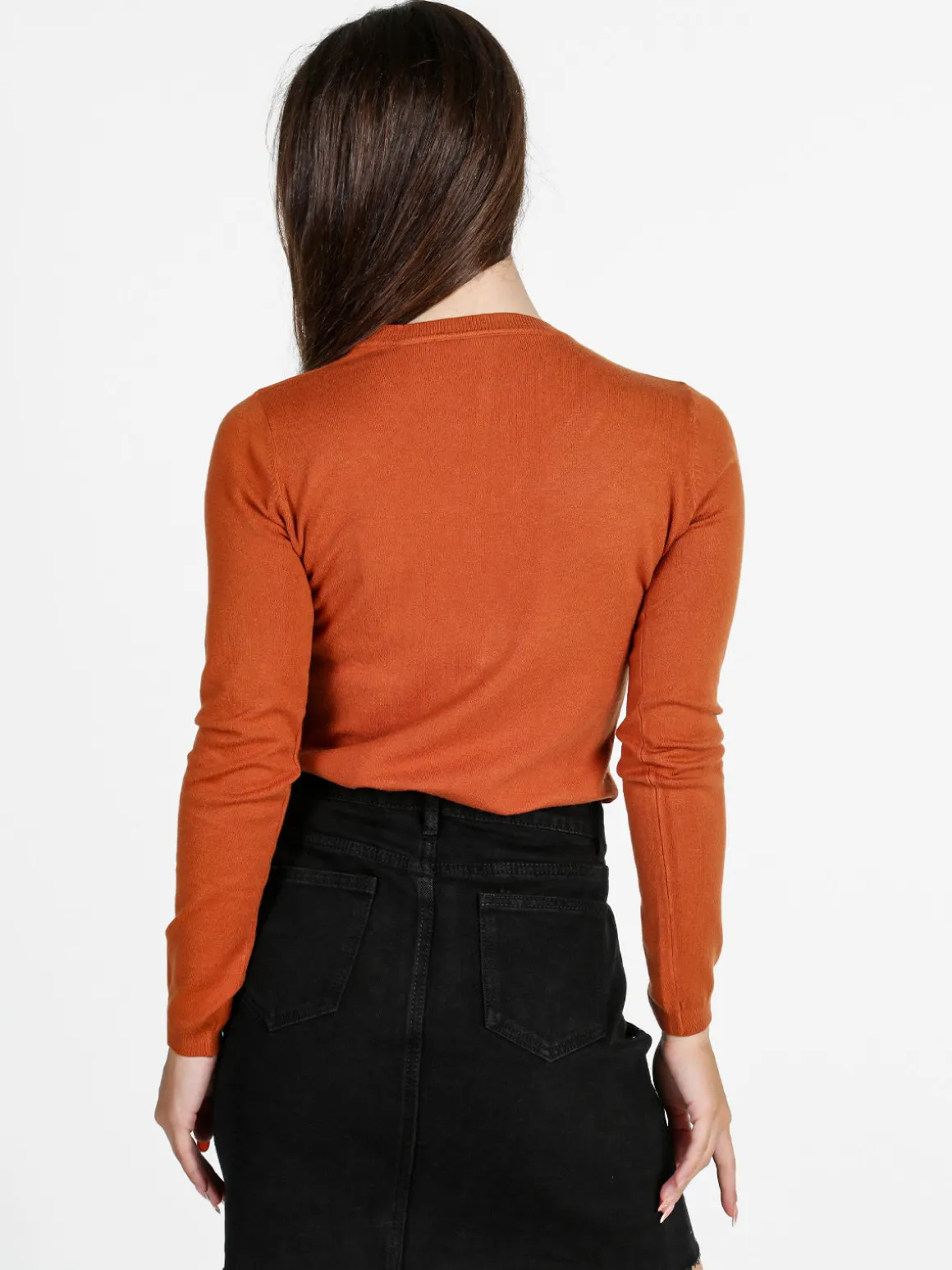 Solada Pullover donna con scollo a V - arancione