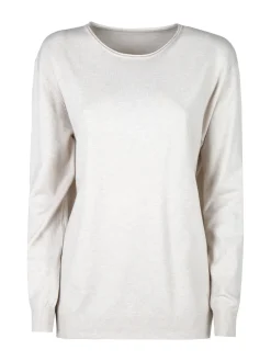 Solada Pullover donna girocollo in maglia tinta unita