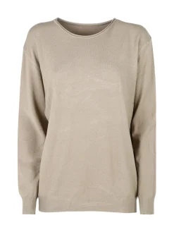 Solada Pullover donna girocollo in maglia tinta unita