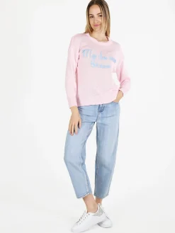 Solada Pullover donna in maglia traforata con ricamo