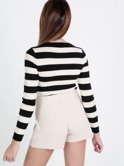 Solada Pullover donna in maglia a righe orizzontali