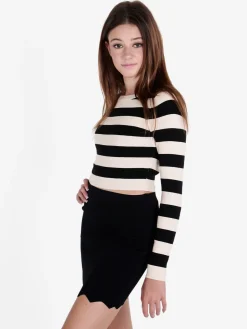 Solada Pullover donna in maglia a righe orizzontali