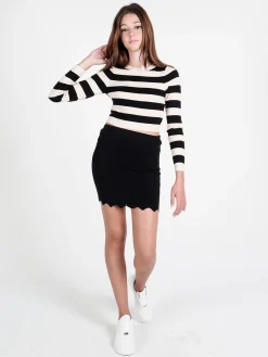Solada Pullover donna in maglia a righe orizzontali