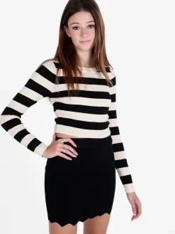 Solada Pullover donna in maglia a righe orizzontali