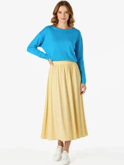 Solada Pullover donna oversize in maglia - turchese