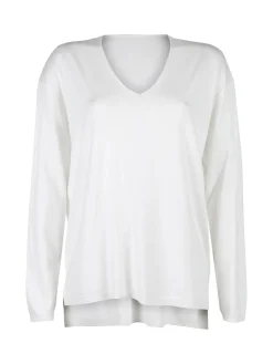Solada Pullover donna oversize in maglia scollo V