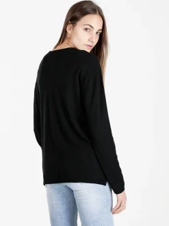 Solada Pullover donna oversize in maglia scollo V