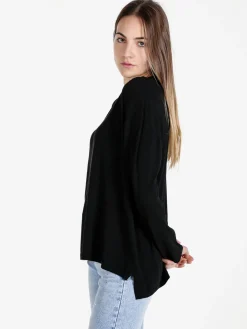 Solada Pullover donna oversize in maglia scollo V