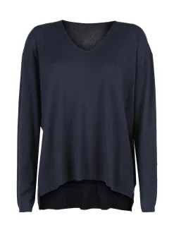 Solada Pullover donna oversize in maglia scollo V