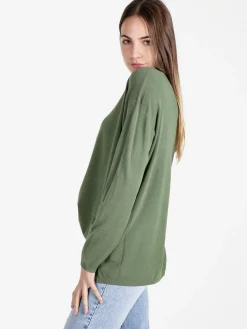 Solada Pullover donna oversize in maglia scollo V