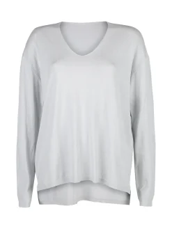 Solada Pullover donna oversize in maglia scollo V