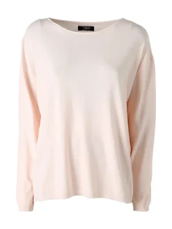 Solada Pullover donna oversize in maglia - cipria