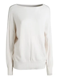 Solada Pullover donna oversize in maglia - panna