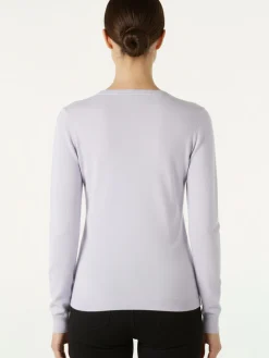 Solada Pullover girocollo da donna in maglia - viola