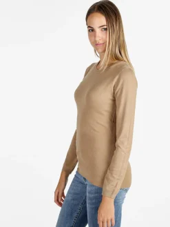 Solada Pullover girocollo donna in maglia - cammello