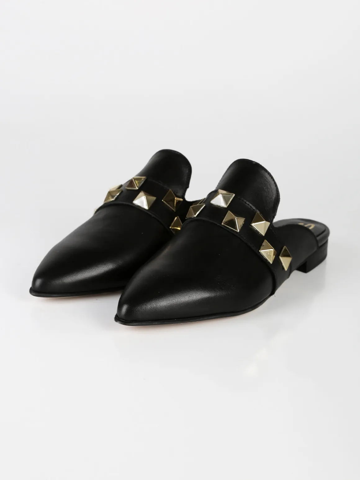 Solada Sabot in pelle donna con borchie