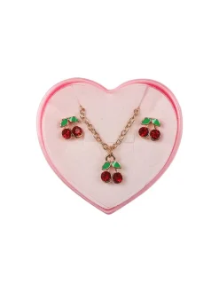 Solada Set bimba collana e orecchini ciliegia