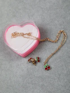 Solada Set bimba collana e orecchini ciliegia