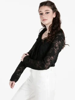 Solada Set donna 2 pezzi con top e cardigan in pizzo