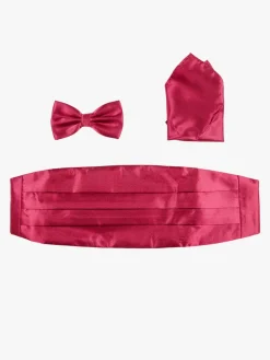 Solada Set 3 pezzi uomo con fascia da smoking papillon e fazzoletto