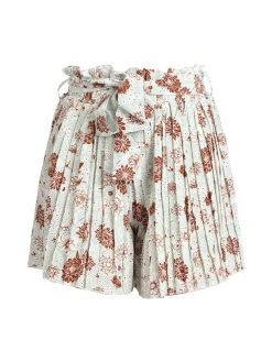 Solada Shorts donna a fiori con cintura