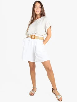 Solada Shorts donna a vita alta con cintura