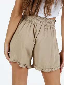 Solada Shorts donna a vita alta in cotone