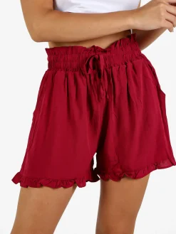Solada Shorts donna a vita alta in cotone