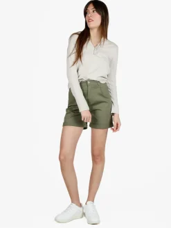 Solada Shorts donna a vita alta in cotone
